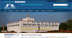 Desktop Screenshot of nepalgreathimalaya.com