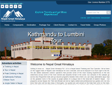 Tablet Screenshot of nepalgreathimalaya.com